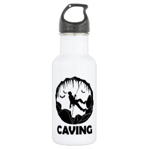 Höhle - Höhlenspelunkologie Edelstahlflasche