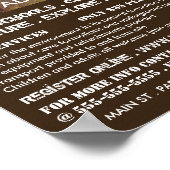 Höhle, Höhlenwerbung Poster (Ecke)