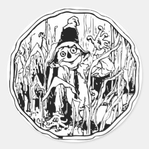 Höhle im Mais Runder Aufkleber