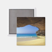 Höhle in der französischen Bucht, San Salvador Isl Magnet (Vorderseite/Rückseite)