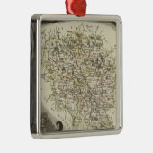 Hohle Karten Silbernes Ornament (Rechts)