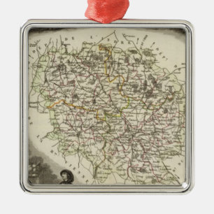 Hohle Karten Silbernes Ornament