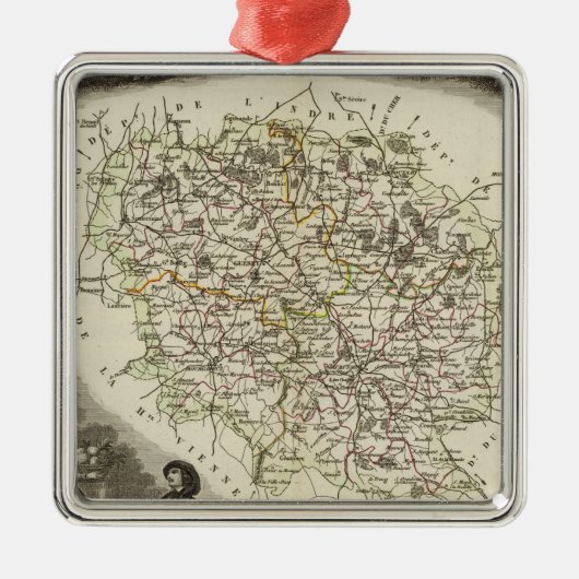 Hohle Karten Silbernes Ornament (Vorne)