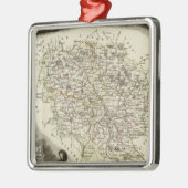 Hohle Karten Silbernes Ornament (Links)