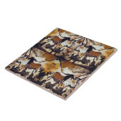 Höhle kritzelt Pferden Trivet Fliese (Seite)