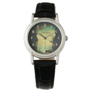 Höhle mit Blick auf das Landschaftliche Foto des T Armbanduhr