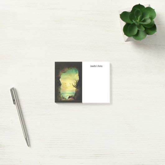 Höhle mit Blick auf das Landschaftliche Foto des T Post-it Klebezettel (Büro)
