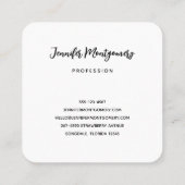 Höhle mit Blick auf das Landschaftliche Foto des T Quadratische Visitenkarte (Rückseite)