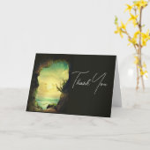 Höhle mit Blick auf das Meer Landschaftliches Foto Karte (Gelbe Blume)