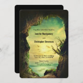 Höhle mit Blick auf das tropische Meer Landschaftl Einladung (Vorne/Hinten)