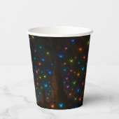 Höhle mit farbenfrohen glühenden Schlägern Pappbecher (Rückseite)