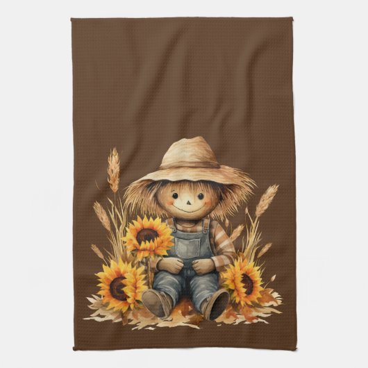Höhle mit Sonnenblume Geschirrtuch (Vertikal)