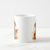 Höhle mit Sonnenblume Kaffeetasse (Mittel)