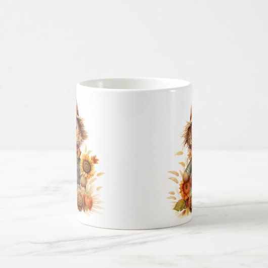 Höhle mit Sonnenblume Kaffeetasse (Mittel)