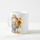 Höhle mit Sonnenblume Kaffeetasse (Vorderseite Links)