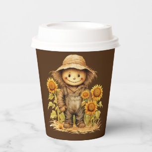Höhle mit Sonnenblume Pappbecher