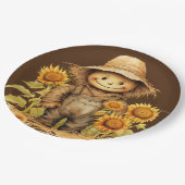 Höhle mit Sonnenblume Pappteller (Schrägansicht)