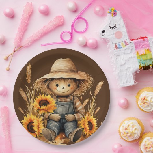 Höhle mit Sonnenblume Pappteller (Party)