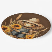 Höhle mit Sonnenblume Pappteller (Schrägansicht)