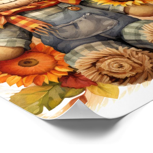 Höhle mit Sonnenblume Poster (Ecke)