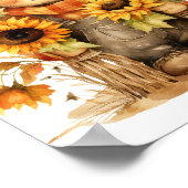 Höhle mit Sonnenblume Poster (Ecke)