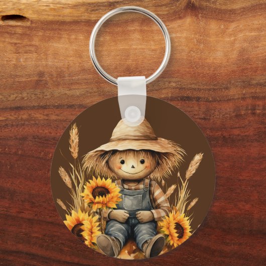 Höhle mit Sonnenblume Schlüsselanhänger (Vorderseite)