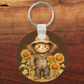 Höhle mit Sonnenblume Schlüsselanhänger (Vorderseite)