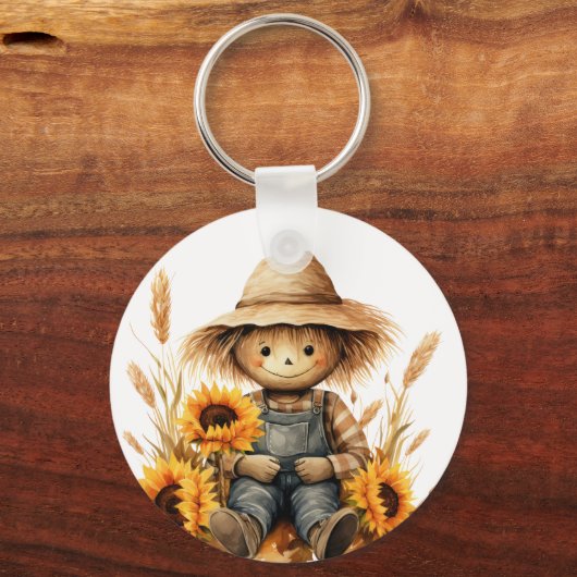 Höhle mit Sonnenblume Schlüsselanhänger (Vorderseite)