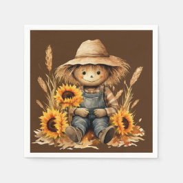 Höhle mit Sonnenblume Serviette