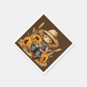 Höhle mit Sonnenblume Serviette (Ecke)