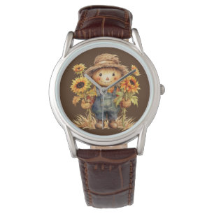Höhle mit Sonnenblumen Armbanduhr
