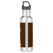 Höhle mit Sonnenblumen Edelstahlflasche (Rückseite)