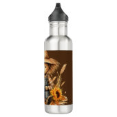 Höhle mit Sonnenblumen Edelstahlflasche (Rechts)