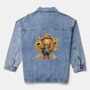 Höhle mit Sonnenblumen Jeansjacke