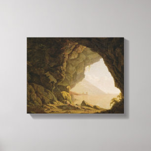 Höhle, nahe Neapel, 1774 (Öl auf Leinwand) Leinwanddruck