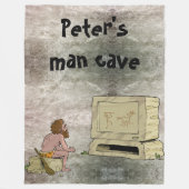 Höhle Personalisiert Fleecedecke (Vorderseite)