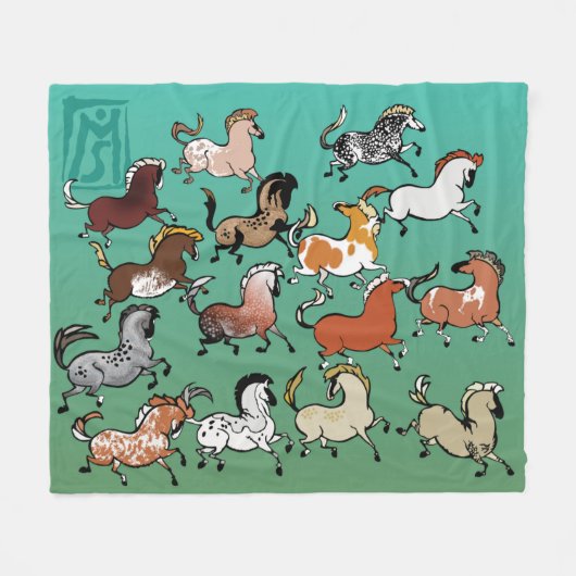 Höhle Pony Fleece Blanket 1 (Vorderseite (Horizontal))