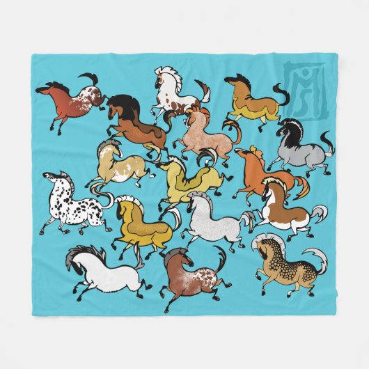 Höhle Pony Fleece Blanket 4 (Vorderseite (Horizontal))