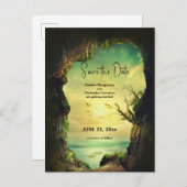 Höhle über dem Meer Landschaftlich Save the Date Einladungspostkarte (Vorne/Hinten)