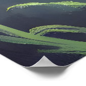 Höhle und Mond | AI Art Poster (Ecke)