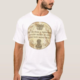 Hohle Wörter Buddhas T-Shirt