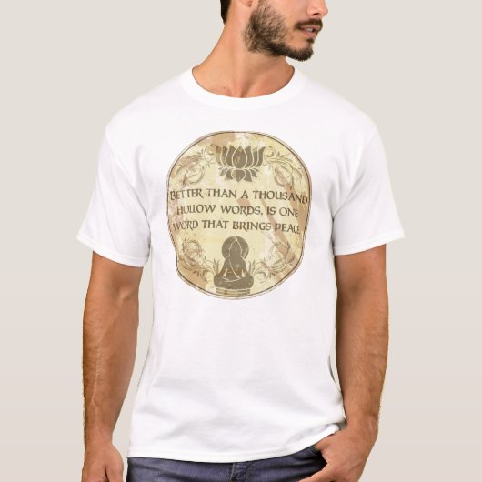 Hohle Wörter Buddhas T-Shirt (Vorderseite)