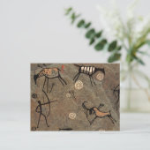 Höhle Zeichnend Muster Postkarte (Stehend Vorderseite)