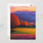 Höhlen bedecken HerbstErinnerungen Postkarte (Vorne/Hinten)