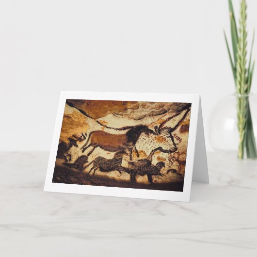 Höhlen-Karte Feiertagskarte (Vorderseite)