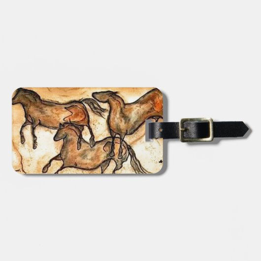 Höhlen-Pferde ** Gepäckanhänger (Vorderseite horizontal)