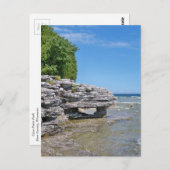 Höhlen-Punkt-Küstenlinie Postkarte (Vorne/Hinten)