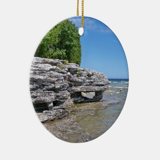 Höhlen-Punkt-Park-Küstenlinie Keramik Ornament (Rechts)