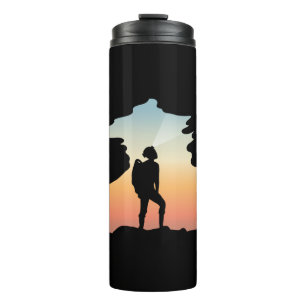 Höhlen sind mein glücklicher Ort - Höhlenkunst Thermosbecher