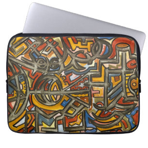 Höhlen-Symbol-Modernes Kunst-Aquarell Laptopschutzhülle